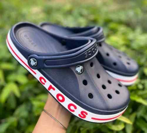 Croccs Classic Bayaband Clogs (Navy Red)