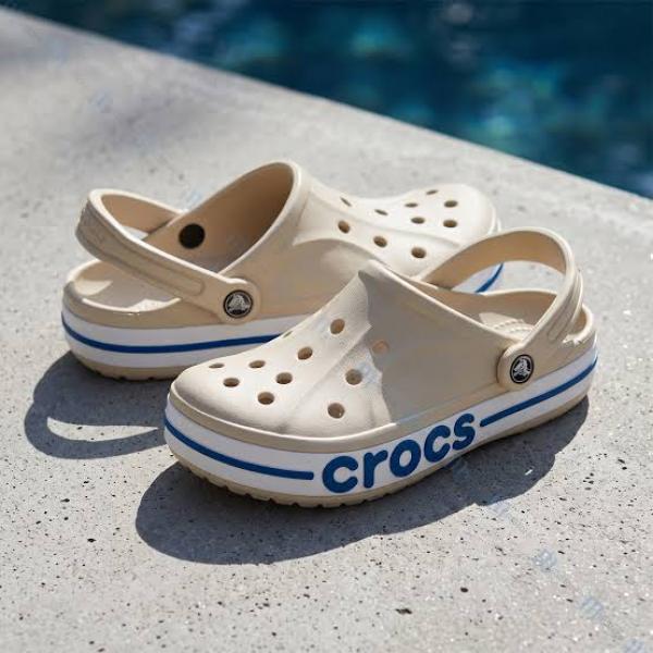 Crocs Classic Bayaband Clogs Cream Navy